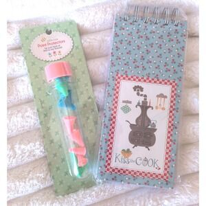 Lori Holt Bee in my Bonnet Riley Blake Point Protectors and Cook Book Notebook